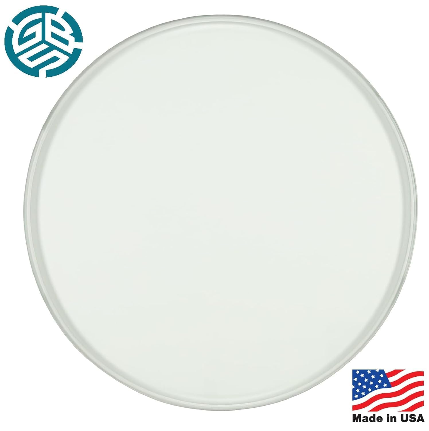 Custom Cut to Size Round Tempered Glass Table Top - 1/2" Thick - Ogee Polished Edge
