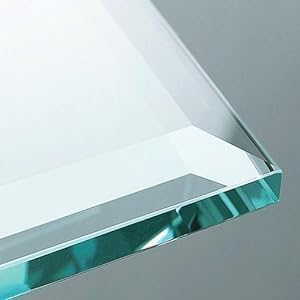 Custom Cut Glass Table Top – 1/2" Thick – Beveled Edge – Clear Glass Protector for Dining, Coffee & Accent Tables