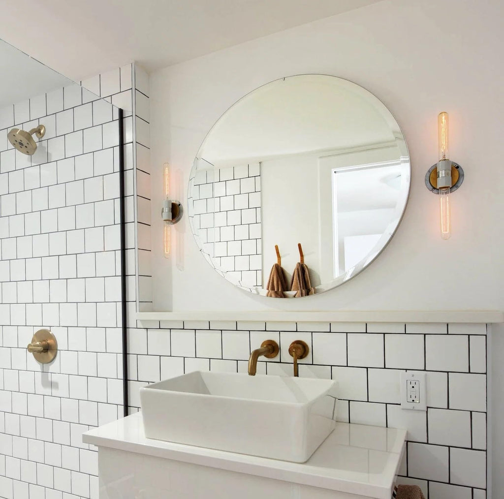 Custom Cut Mirror, Round Mirrors - 3/16-1/4" Thick - Bevel Polish Edge