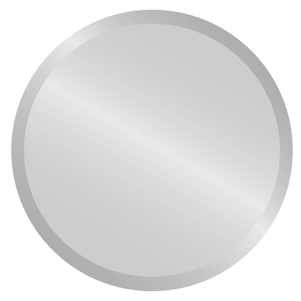 Custom Cut Mirror, Round Mirrors - 3/16-1/4" Thick - Bevel Polish Edge