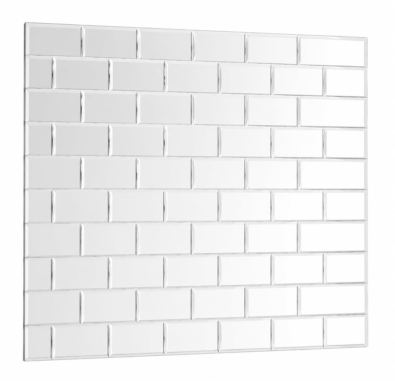 Custom Beveled Mirror Tile Wall – Made to Your Exact Size