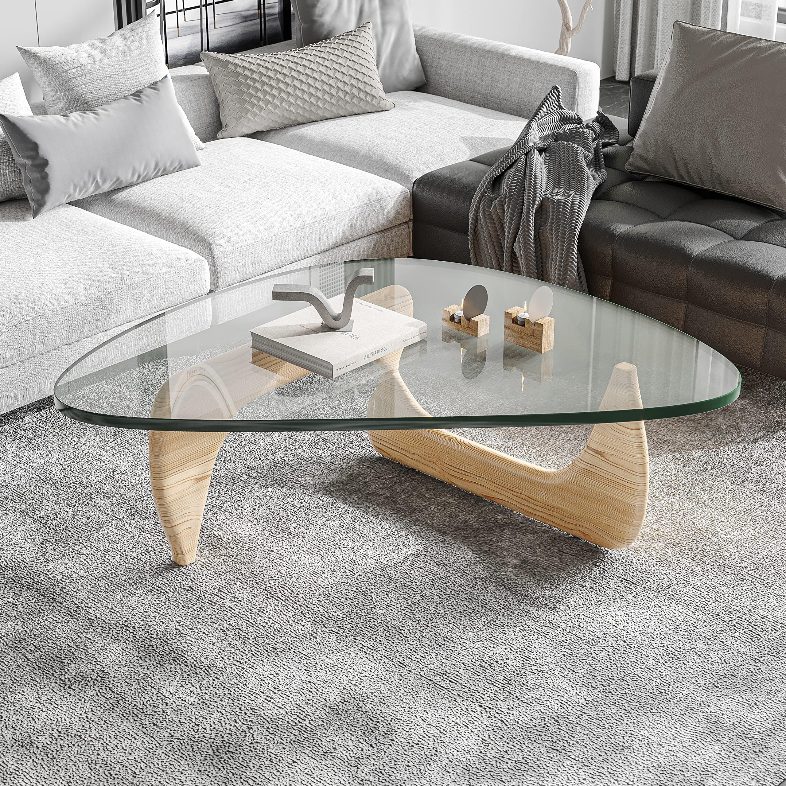 Custom Cut to Size Triangle Glass Table Top – 3/8" Thick - Flat Polished or Pencil Polished Edge