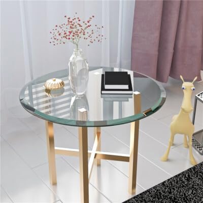 Custom Cut to Size Oval Glass Table Top - 3/16" - 1/4" Thick - Beveled Polished Edge