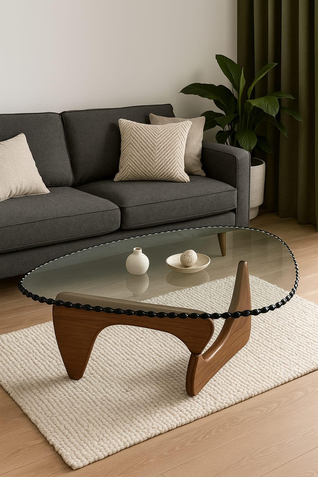 Custom Cut to Size Triangle Glass Table Top - 3/8" Thick - Gemstone Polished Edge