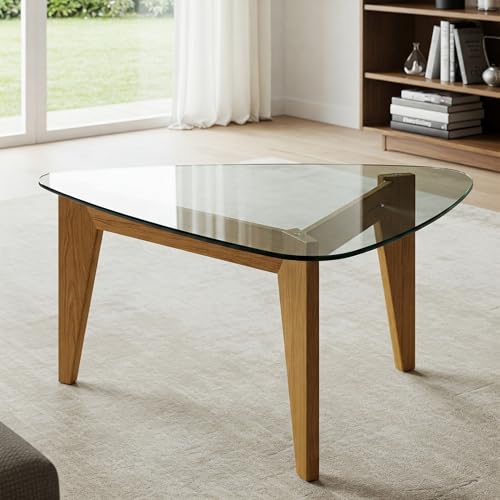 Custom Cut to Size Triangle Glass Table Top - Tempered - 3/8" Thick - Flat Polished Edge
