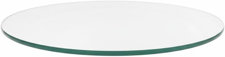 Custom Cut to Size Oval Glass Table Top – Tempered - 3/8" Thick - Flat Polished or Pencil Polished Edge