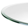 Custom Cut to Size Round Glass Table Top - 3/16" - 1/4" Thick - Beveled Polished Edge