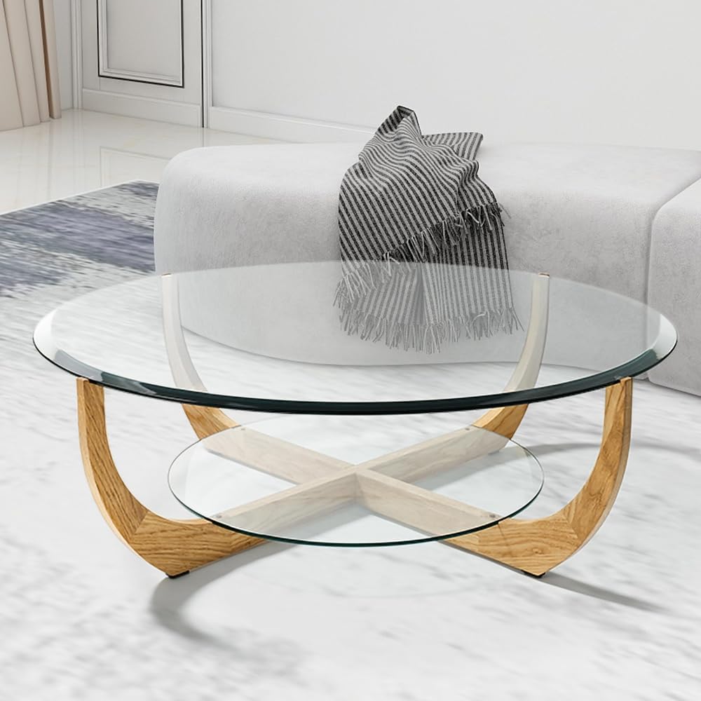 Custom Cut to Size Oval Glass Table Top - Tempered - 3/8" Thick - Beveled Edge