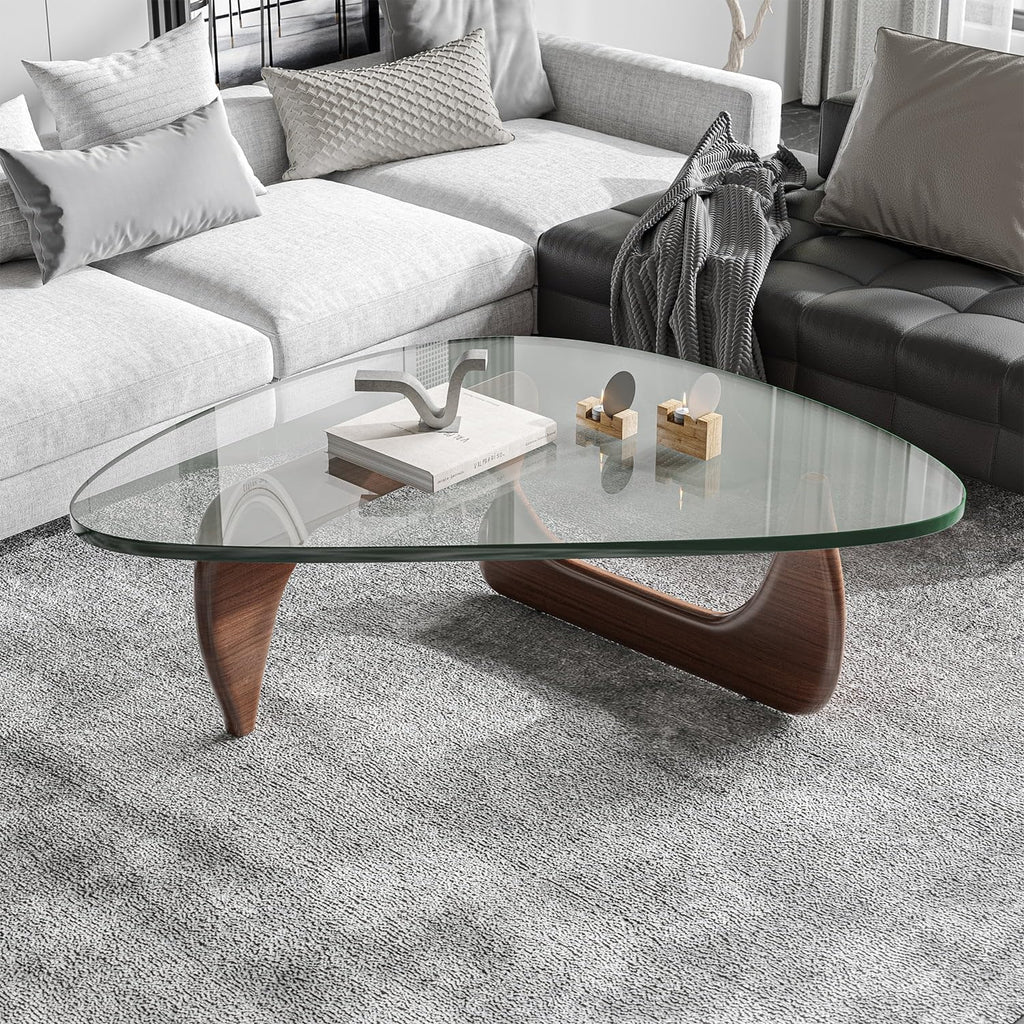 Custom Cut to Size Triangle Glass Table Top – 3/8" Thick - Flat Polished or Pencil Polished Edge