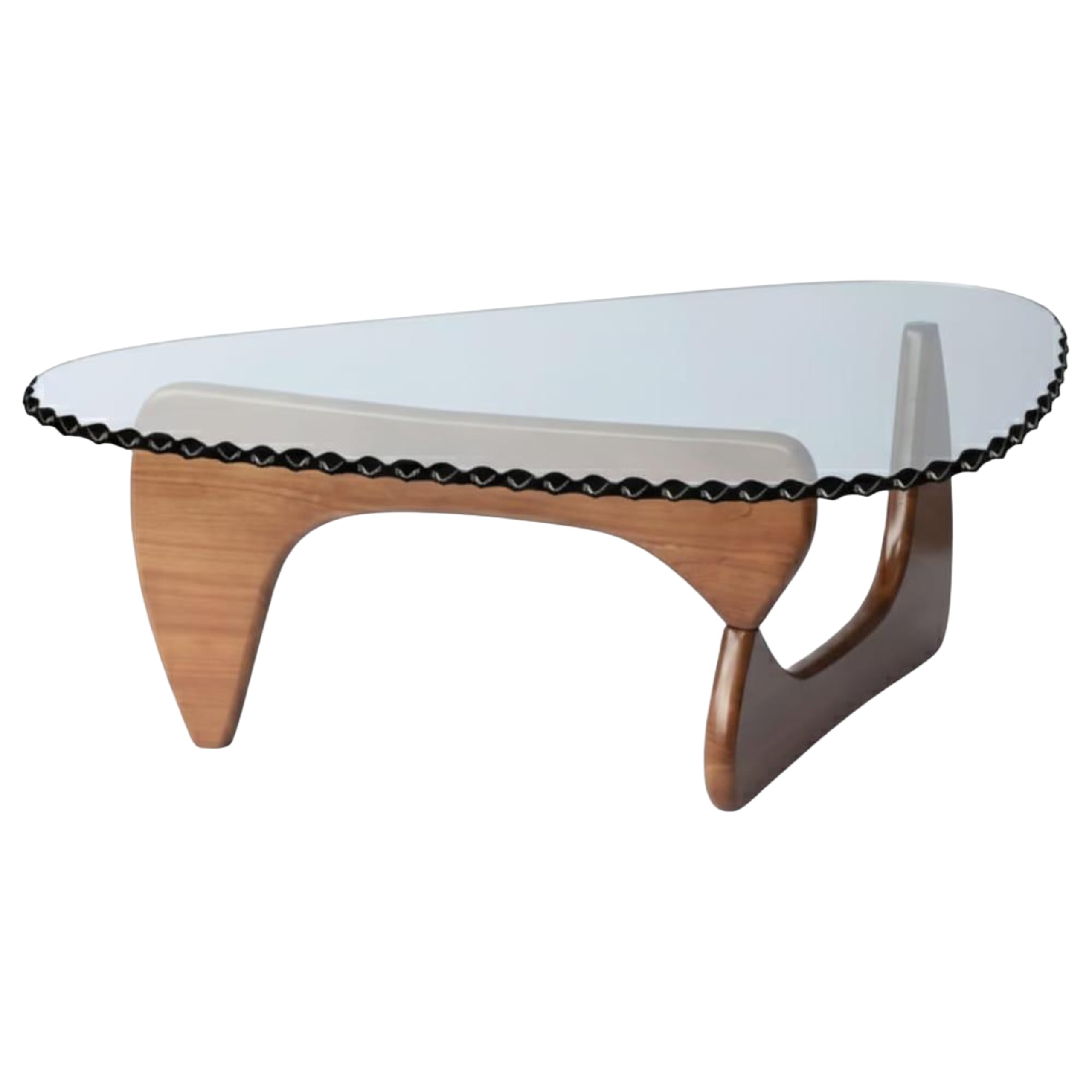 Custom Cut to Size Triangle Glass Table Top – 1/2" Thick – Gemstone Polished Edge