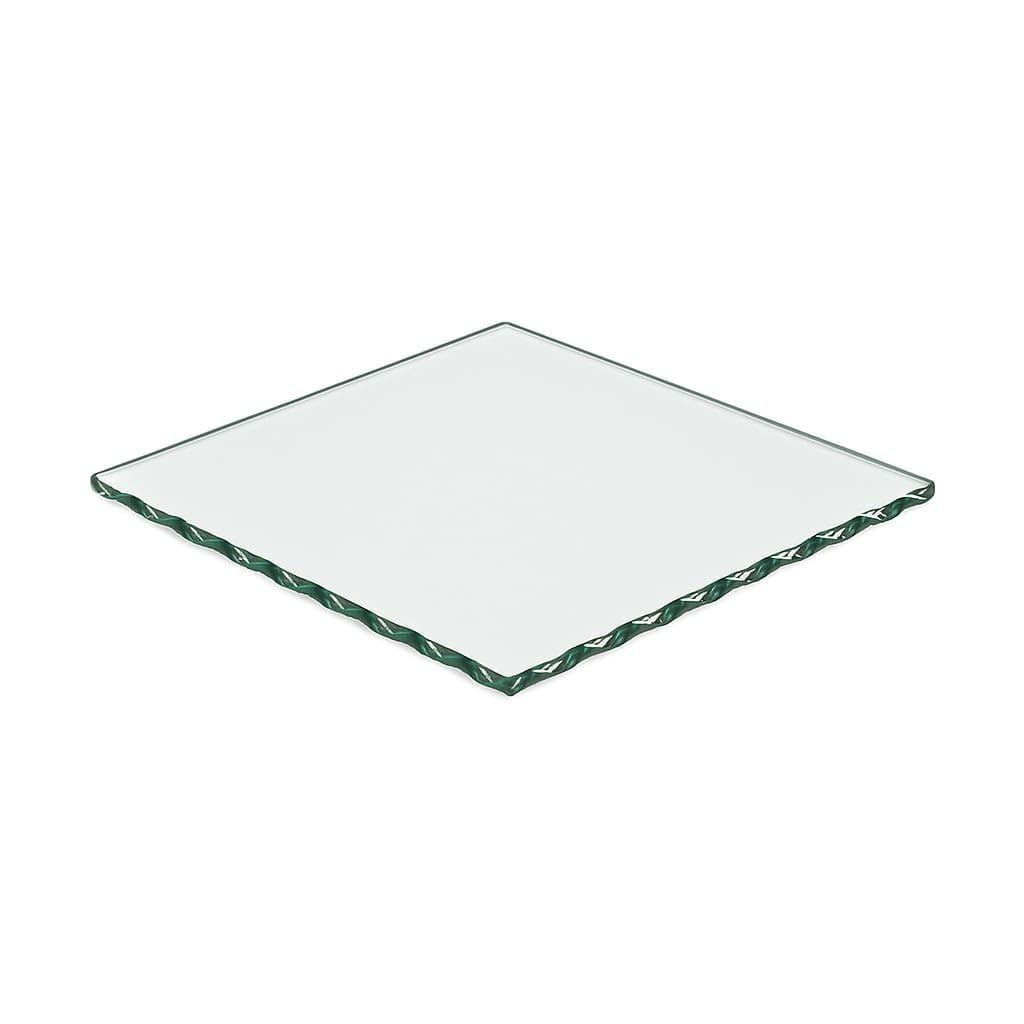 Custom Cut Glass Table Top – 1/2" Thick – Gemstone Polished Edge – Clear Custom Glass Protector by Glass Beveling Service