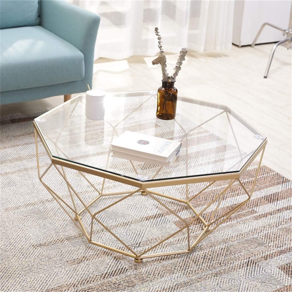 Custom Cut to Size Octagon Glass Table Top - 1/2" Thick - Double Beveled Edge