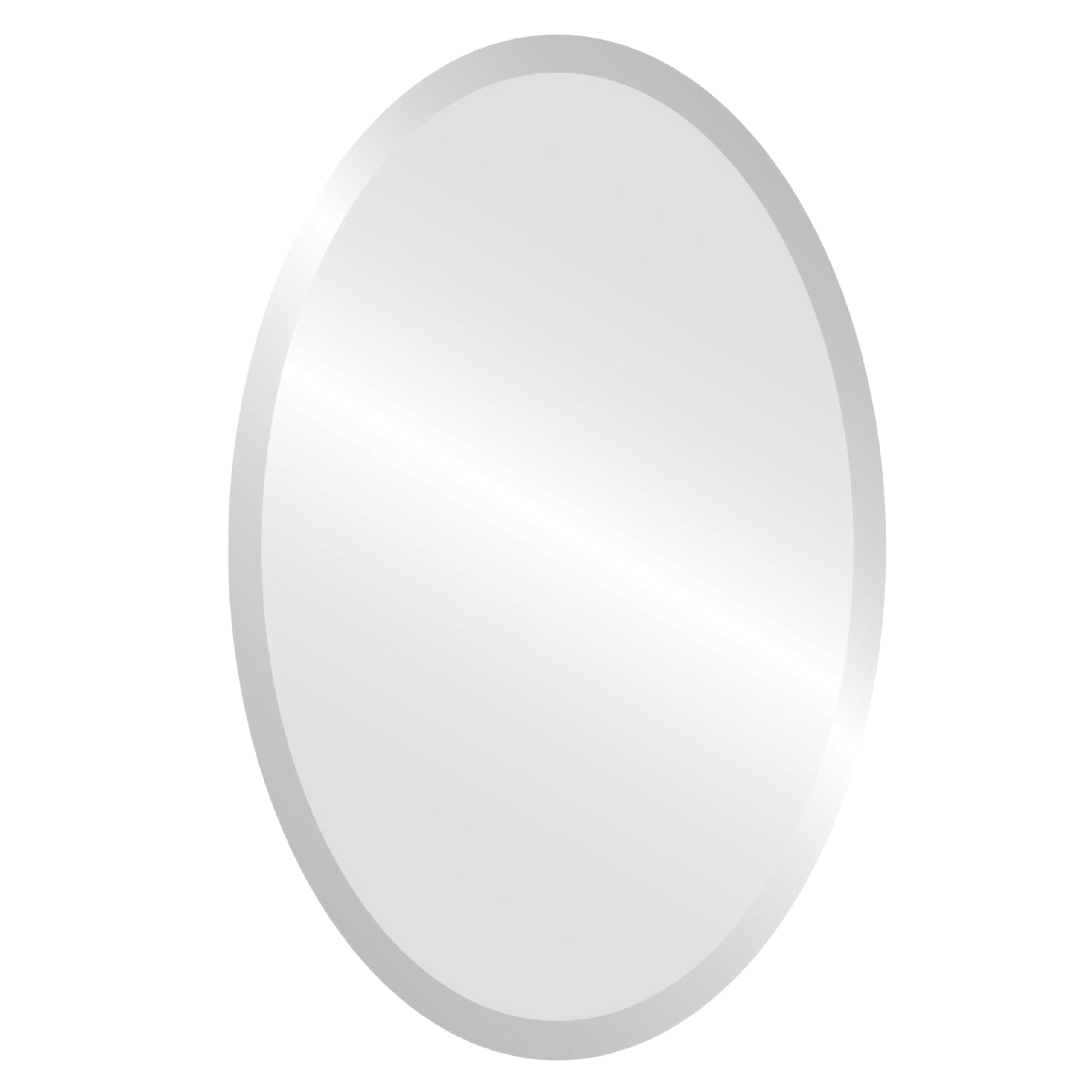 Custom Cut to Size Oval - Antique Mirror - 1/4" Thick - Beveled Antique Mirror