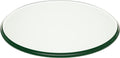 Custom Cut to Size Oval Glass Table Top – Tempered Glass – 3/8" Thick with Ogee Polished Edge