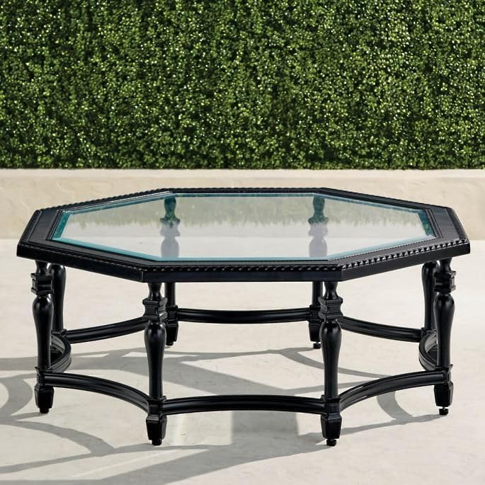 Custom Cut to Size Octagon Tempered Glass Table Top - 3/8" Thick - Beveled Polished Edge