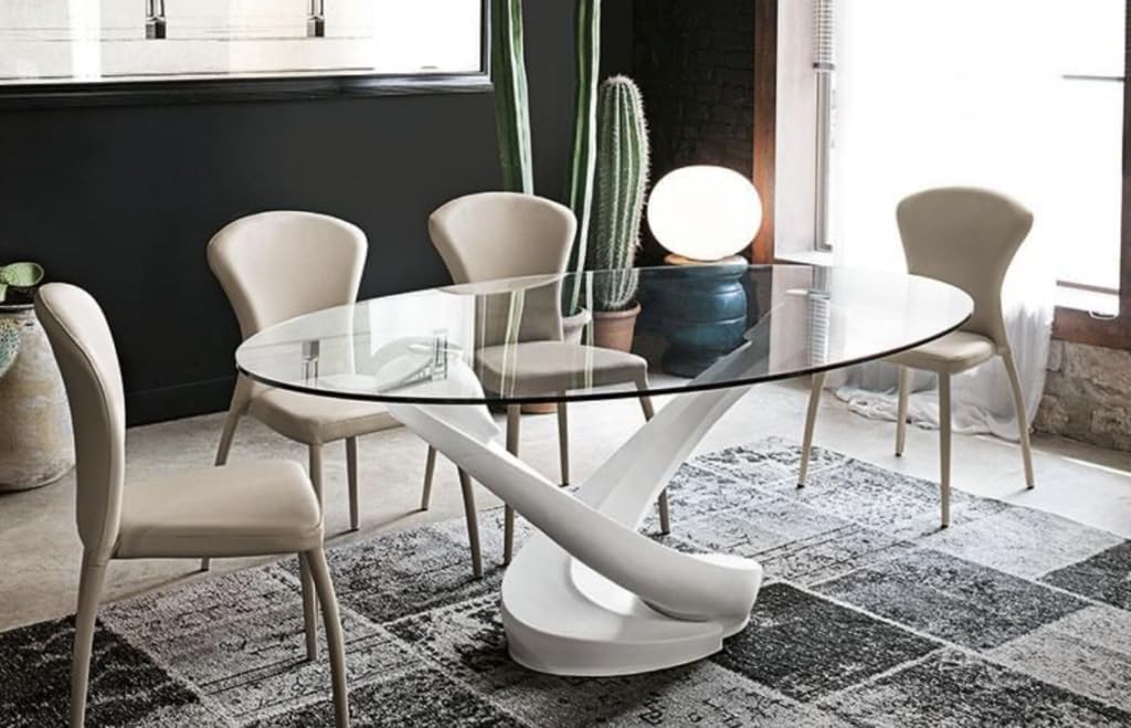 Custom Cut to Size Oval Glass Table Top - 3/16"- 1/4" Thick - Flat Polished or Pencil Polished Edge