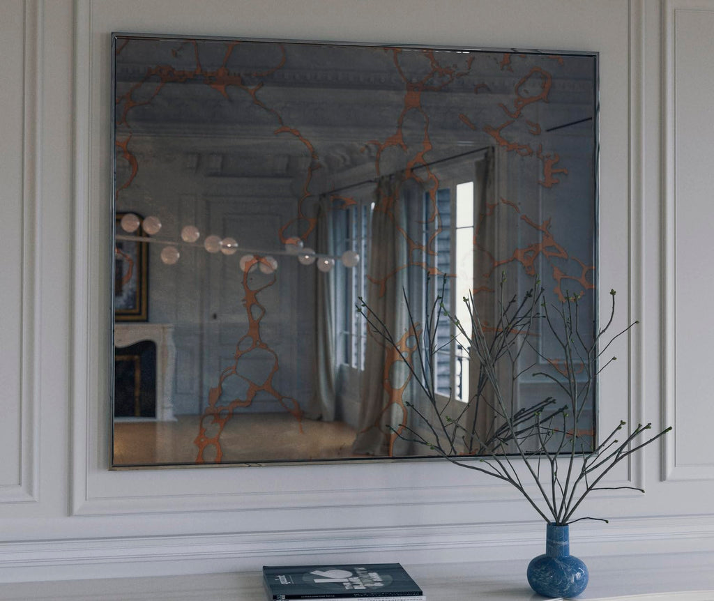 Custom Cut to Size - Antique Mirror - 1/4" Thick - Beveled Antique Mirror