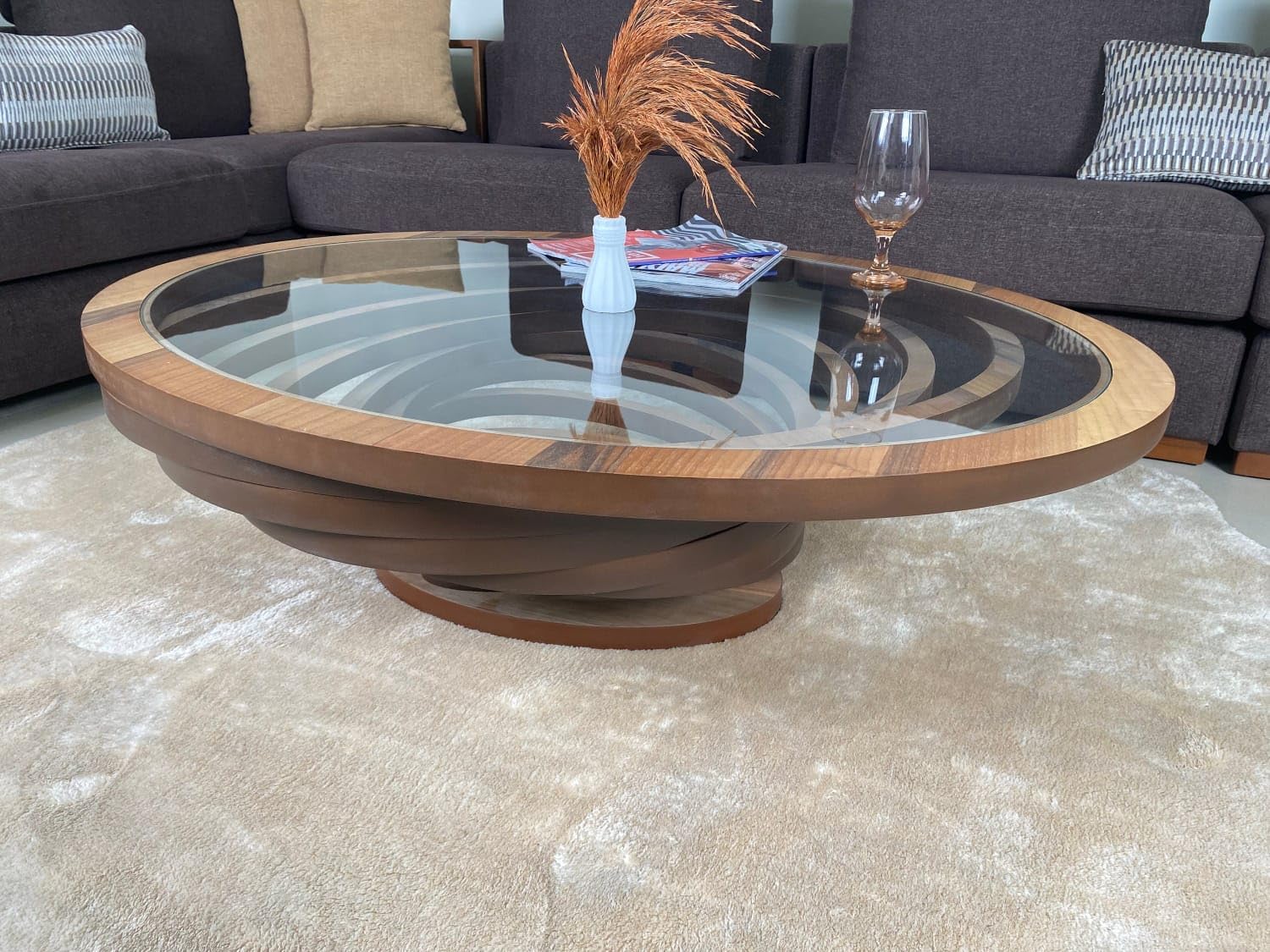 Custom Cut to Size Oval Glass Table Top - Tempered - 1/4" Thick - Flat Polished or Pencil Polished Edge