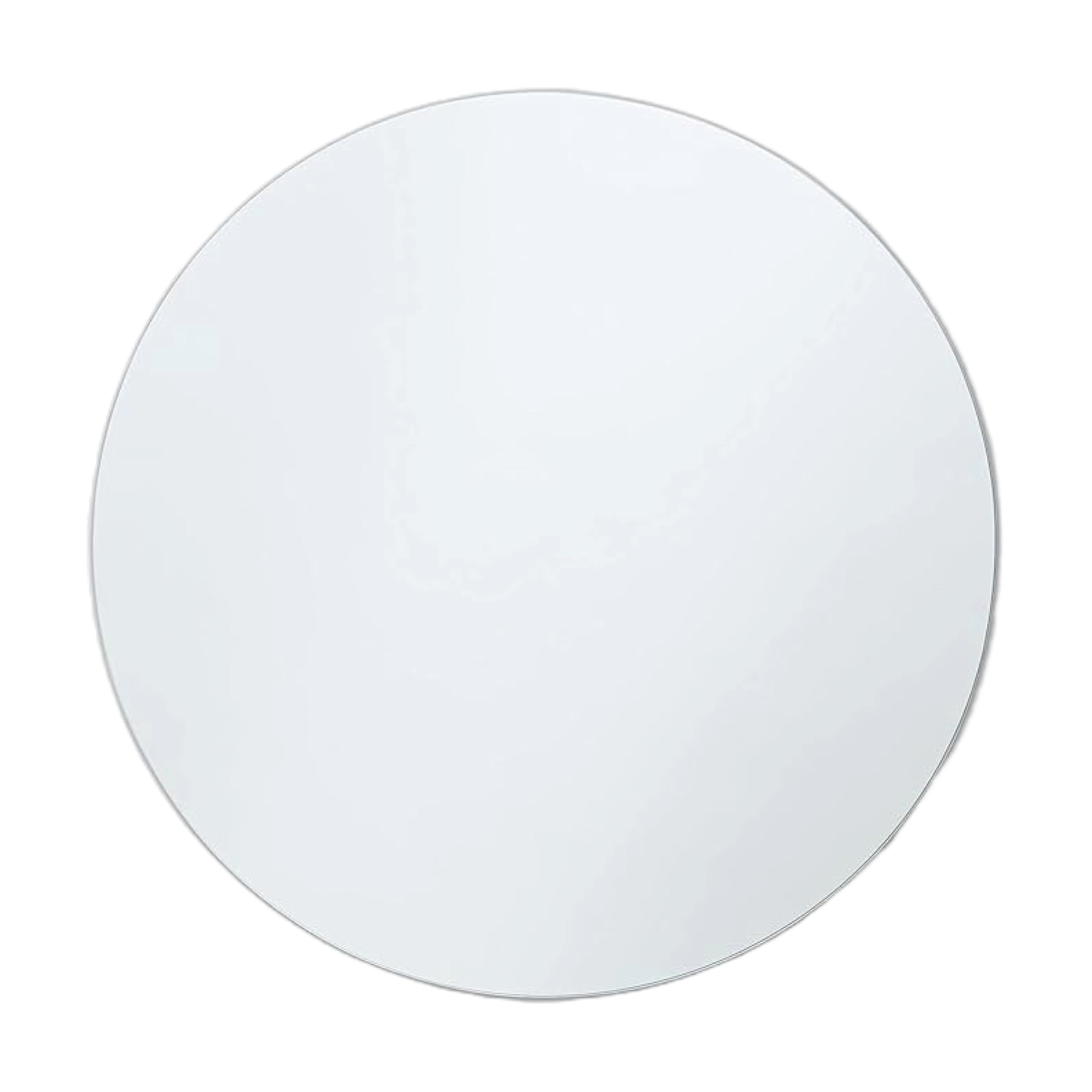 Custom Cut Mirror, Round Mirror - 3/16-1/4" Thick - Flat Polish Edge