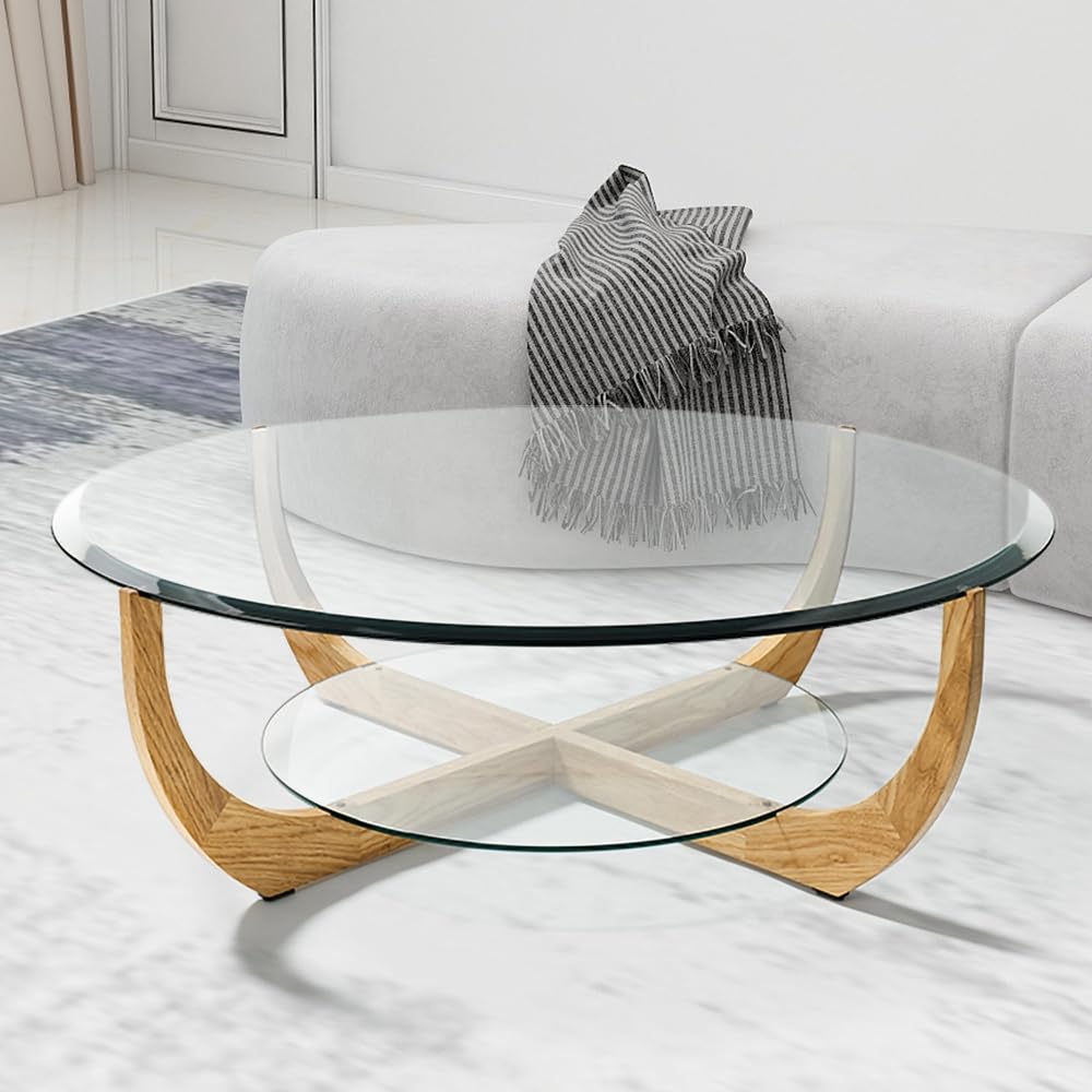 Custom Cut to Size Oval Glass Table Top - Tempered - 3/8" Thick - Beveled Edge