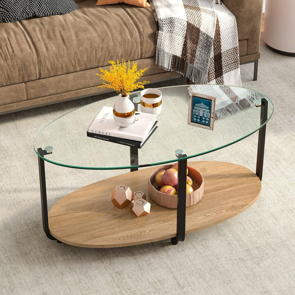 Custom Cut to Size Oval Glass Table Top - Tempered - 1/2" Thick - Flat Polished or Pencil Polished Edge