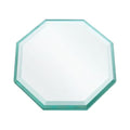 Custom Cut to Size Octagon Glass Table Top - 3/8" Thick - Double Beveled Edge