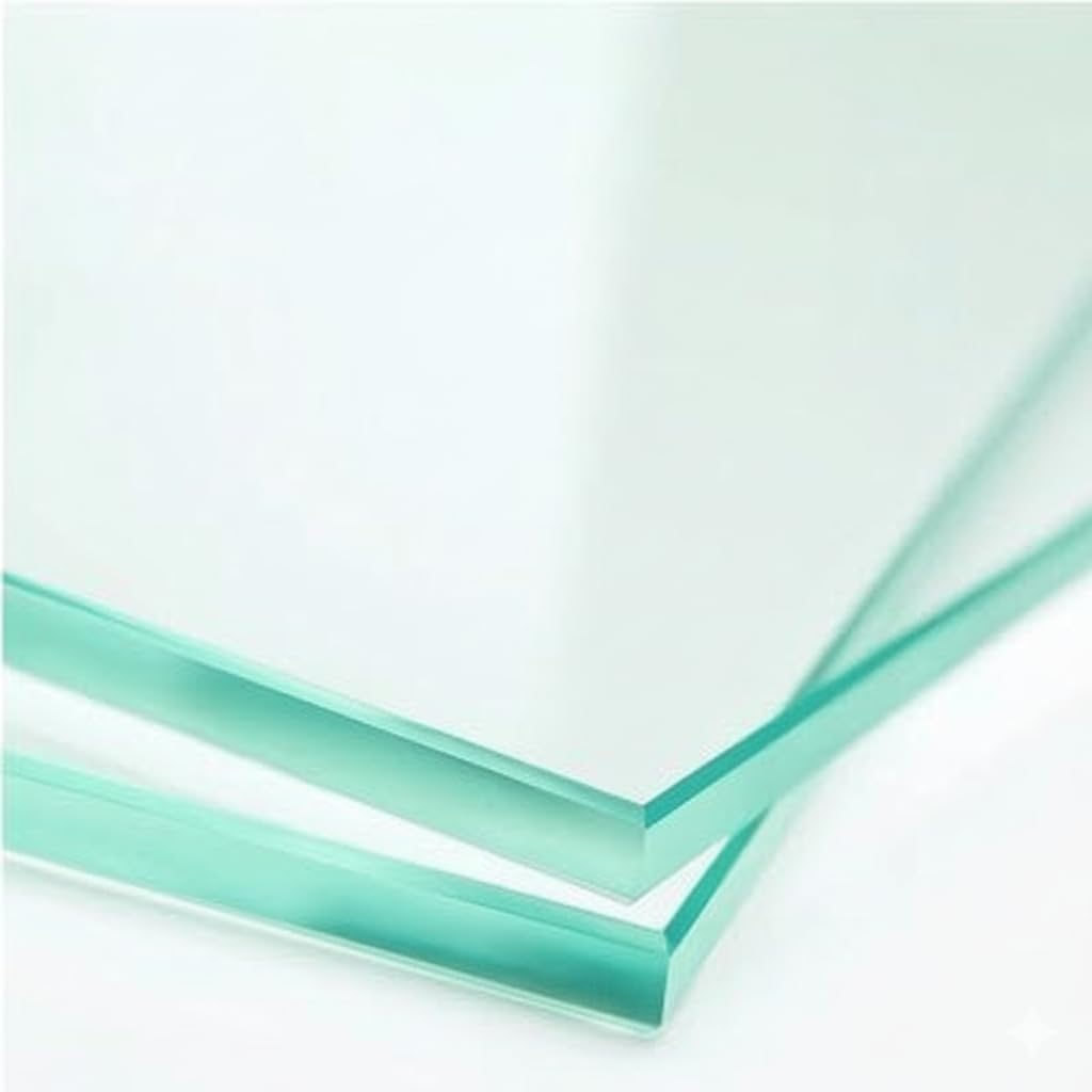 Custom Cut Glass Table Top – 3/8" Thick – Flat Polished Edge – Clear Custom Glass Protector