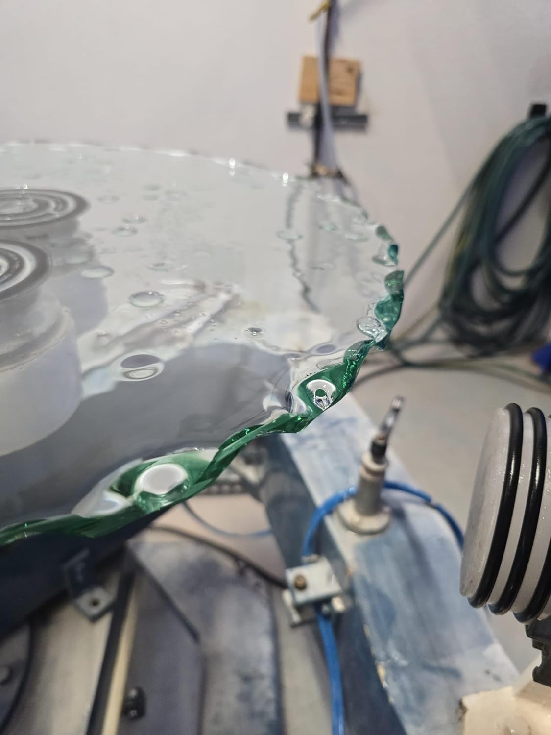 Custom Oval Glass Table Top – Made to Order – 1/2" Thick Clear Glass with Gemstone Polished Edge