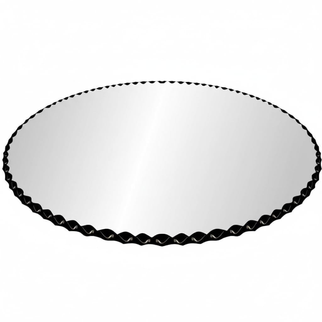 Custom Cut to Size Round Glass Table Top - 1/2" Thick - Gemstone Polished Edge