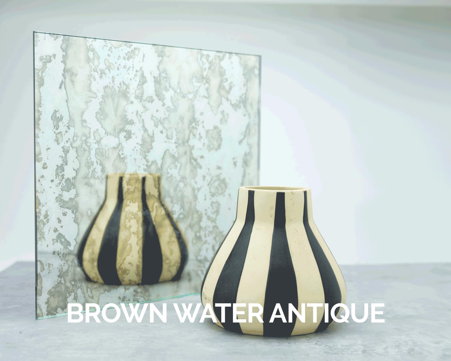 Brown Water Antique mirror finish