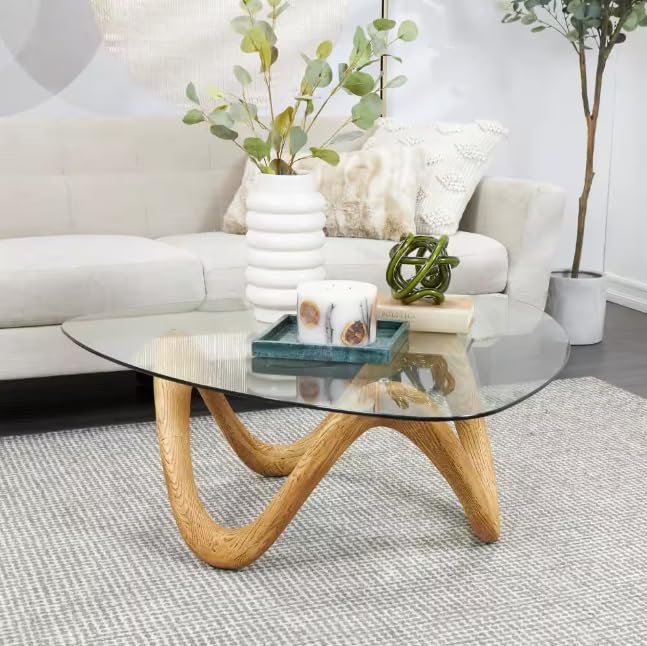 Custom Cut to Size Triangle Glass Table Top - 1/2" Thick - Flat Polished or Pencil Polished Edge