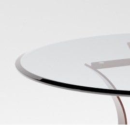 Custom Cut to Size Oval Glass Table Top - Tempered - 1/4" Thick - Beveled Polished Edge