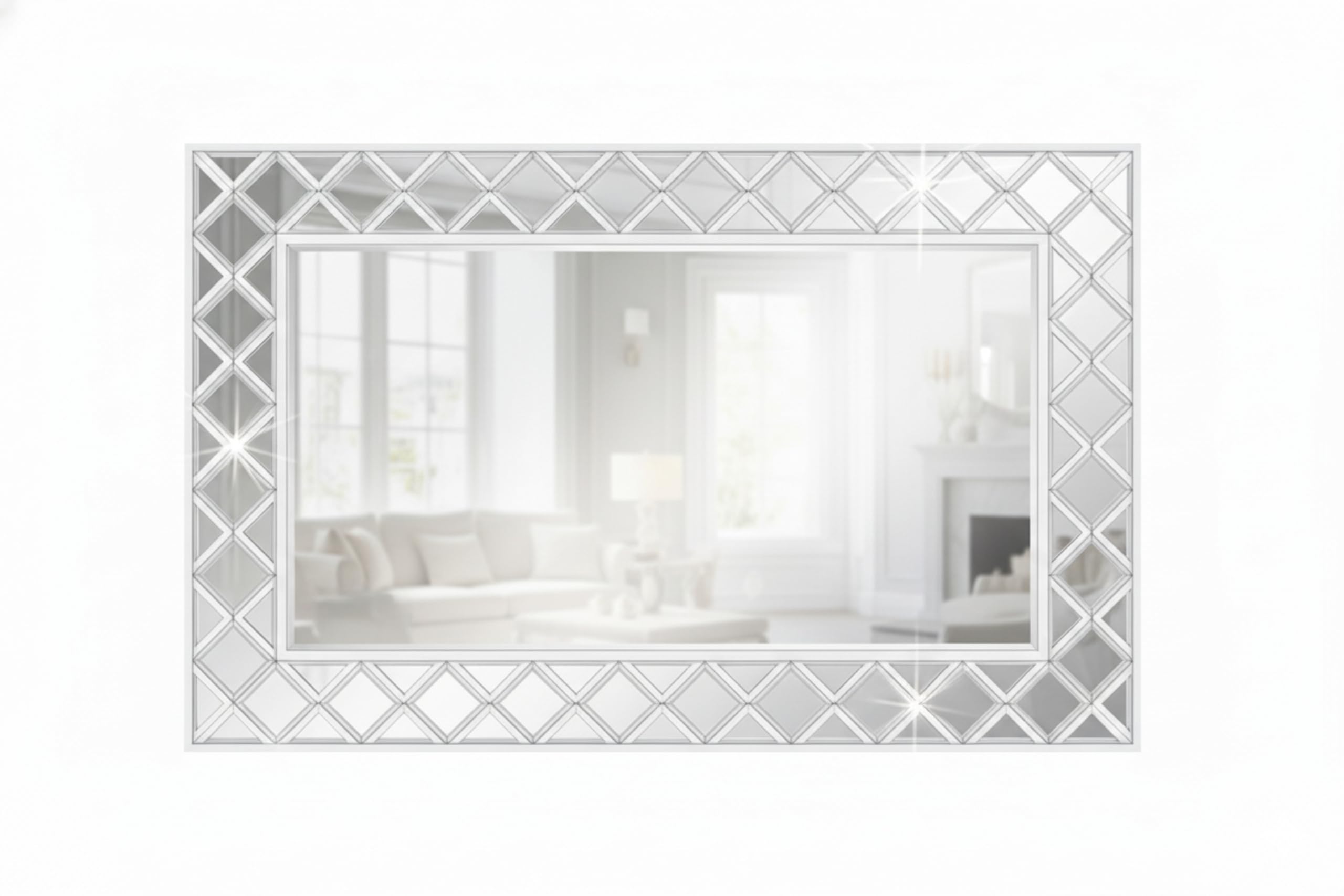 Custom Cut to Size - Colored Mirror - Beveled Polished Edge - Wall Mounted - Antique Mirror Style