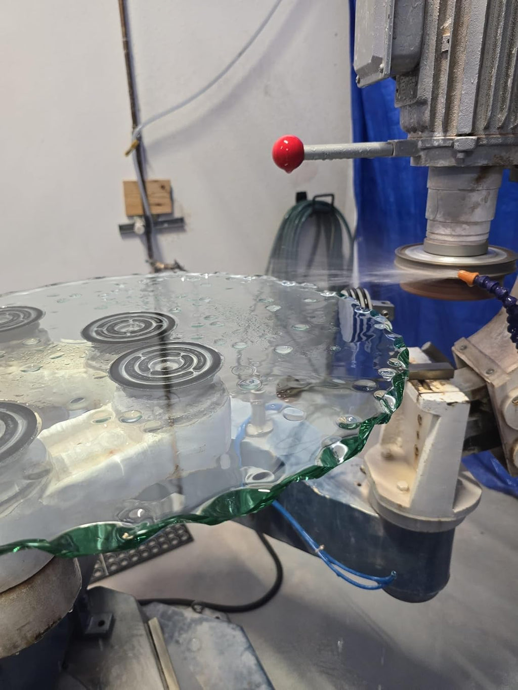 Custom Oval Glass Table Top – Made to Order – 1/2" Thick Clear Glass with Gemstone Polished Edge