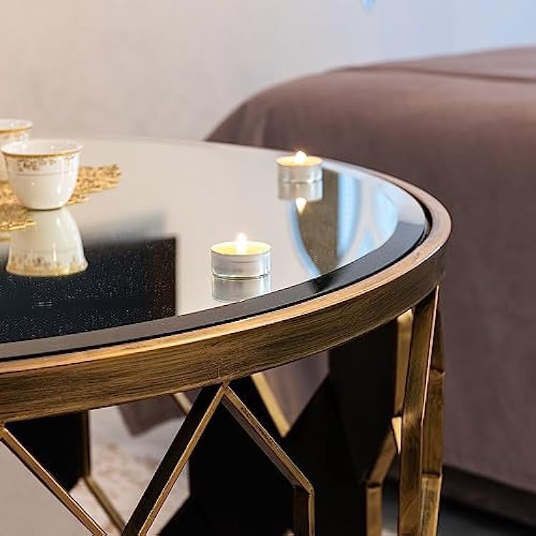Custom Cut to Size Round Glass Table Top - 1/2" Thick - Beveled Edge