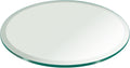 Custom Cut to Size Round Glass Table Top - Tempered - 1/2" Thick - Beveled Edge