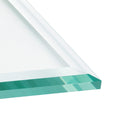 Custom Cut Glass Table Top – Tempered – 3/16"–1/4" Thick – Double Beveled Edge – Clear Protective Glass for Dining, Coffee & Accent Tables