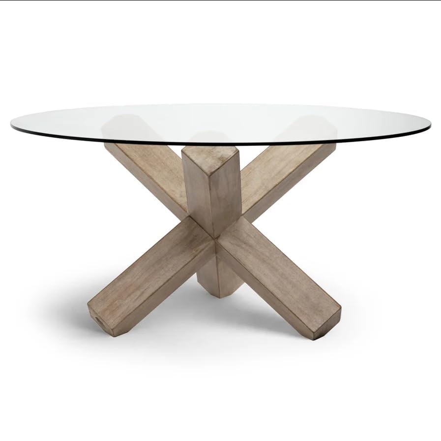 Custom Cut to Size Round Tempered Glass Table Top - 1/2" Thick - Flat Polished or Pencil Edge